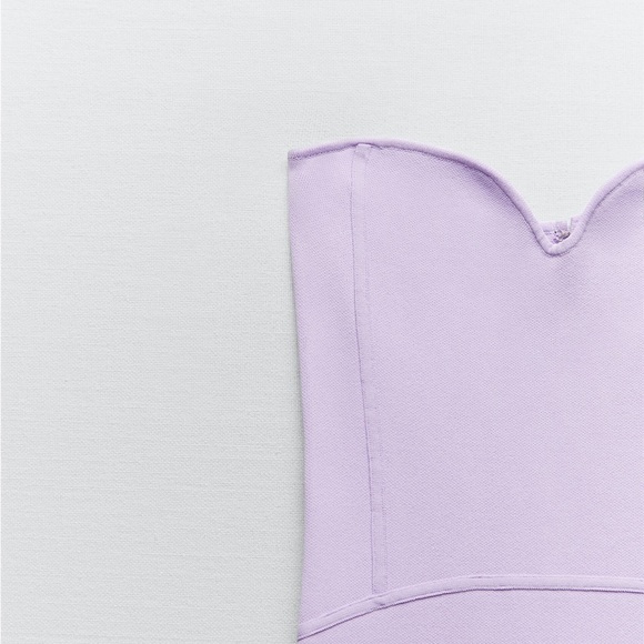 ZARA SWEETHEART PURPLE DRESS - Picture 8 of 10